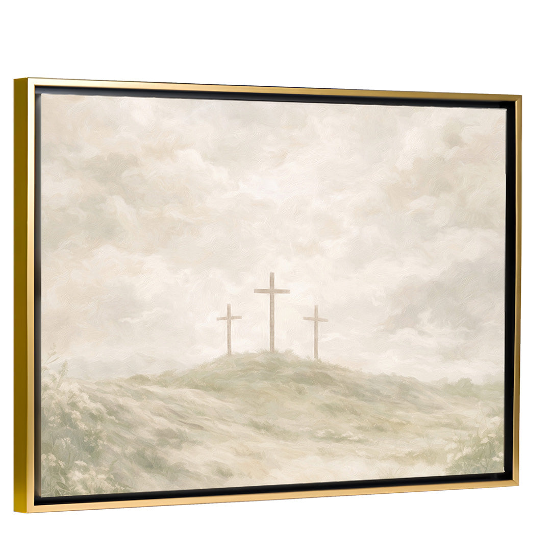 Redeemed - Gold Framed Horizontal Canvas
