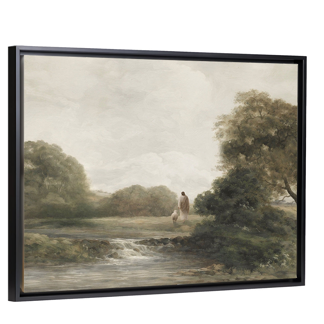 Reflected Grace - Black Framed Canvas