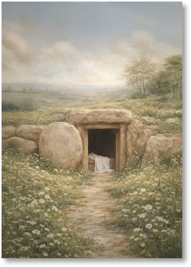 Risen in Glory - Vertical Print