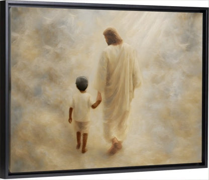 Safe Haven, Black Hair Boy - Canvas