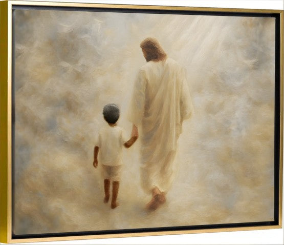 Safe Haven, Black Hair Boy - Canvas