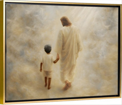 Safe Haven, Black Hair Boy - Canvas