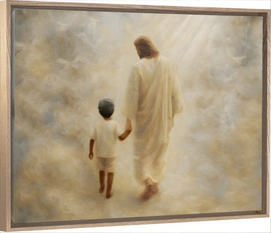 Safe Haven, Black Hair Boy - Canvas