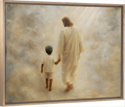 Safe Haven, Black Hair Boy - Canvas