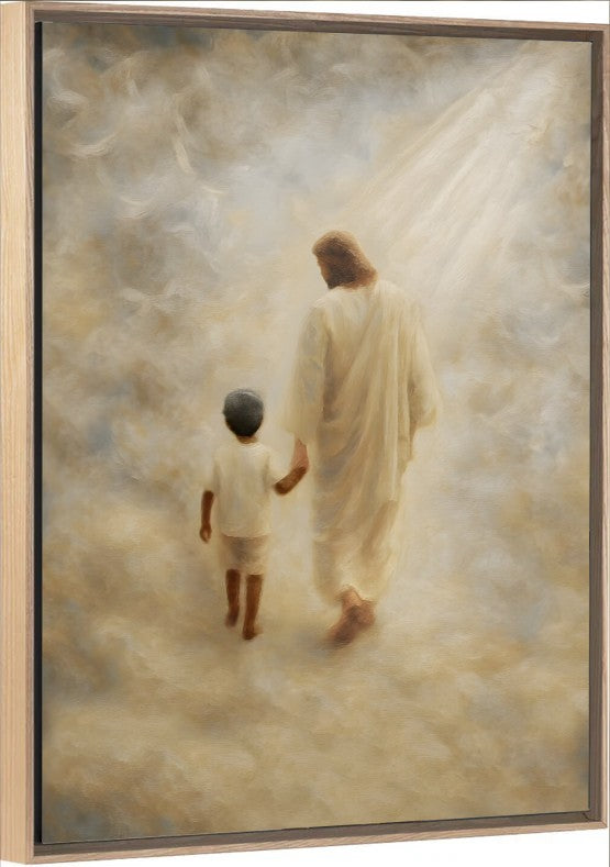 Safe Haven, Black Hair Boy - Canvas