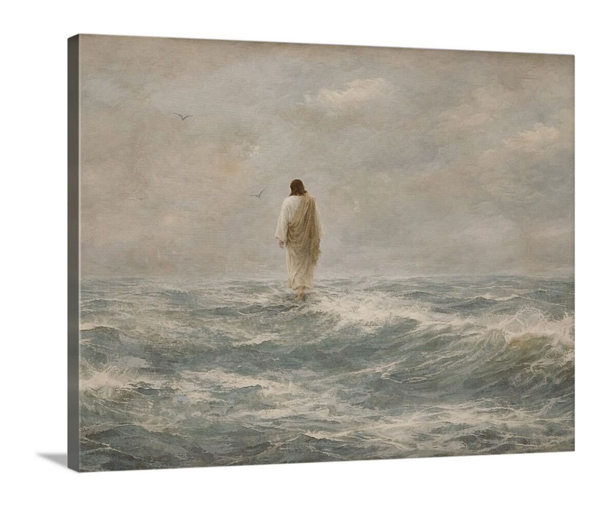 Safe with Him - Horizontal Canvas