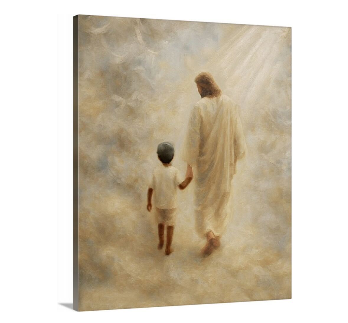 Safe Haven, Black Hair Boy - Canvas
