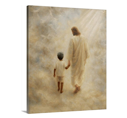 Safe Haven, Black Hair Boy - Canvas