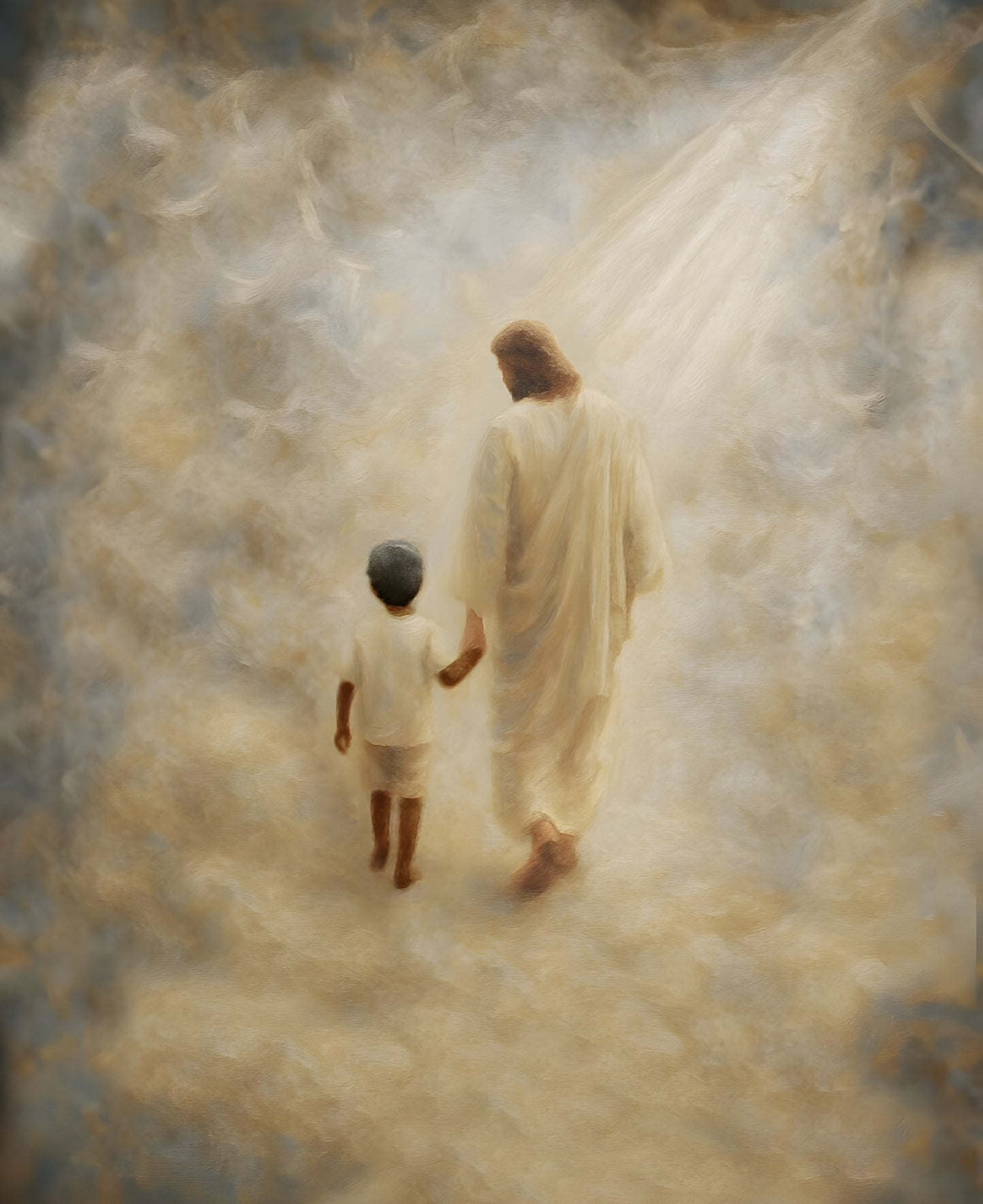 Safe Haven, Black Hair Boy - Canvas