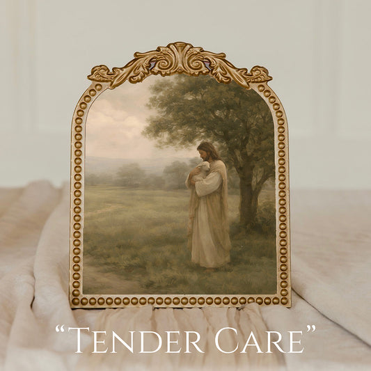 Medium Vintage Floral Gold Frame -  9.5x11