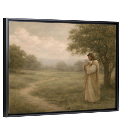 Tender Care - Black Framed Horizontal Canvas