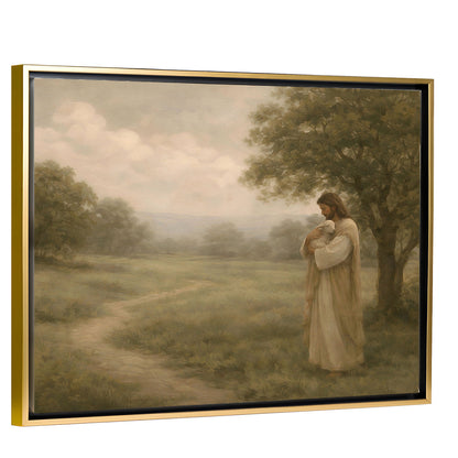 Tender Care - Gold Framed Horizontal Canvas