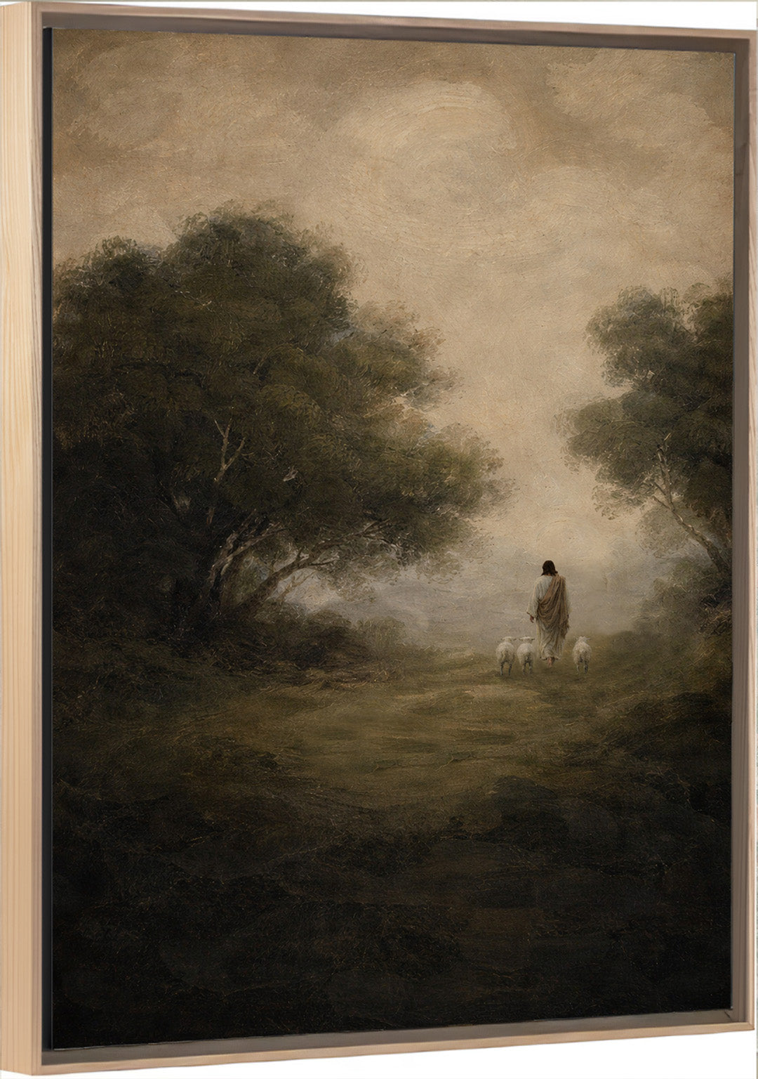 Through the Valley - Vertical Framed Canvas