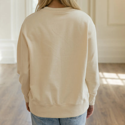 "Trust" Oversized Crew-Neck Sweatshirt