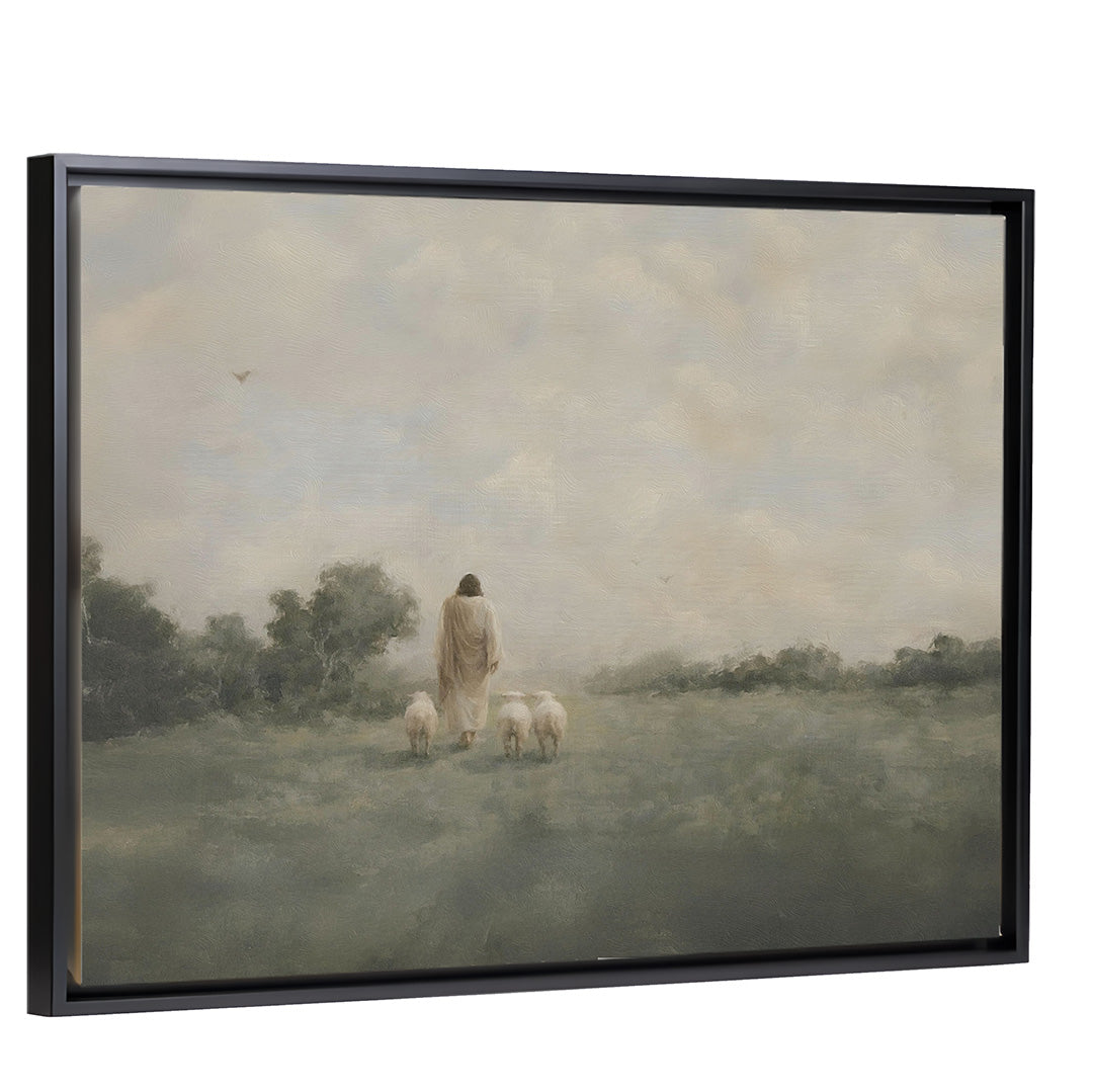 Under His Watch - Black Framed Canvas