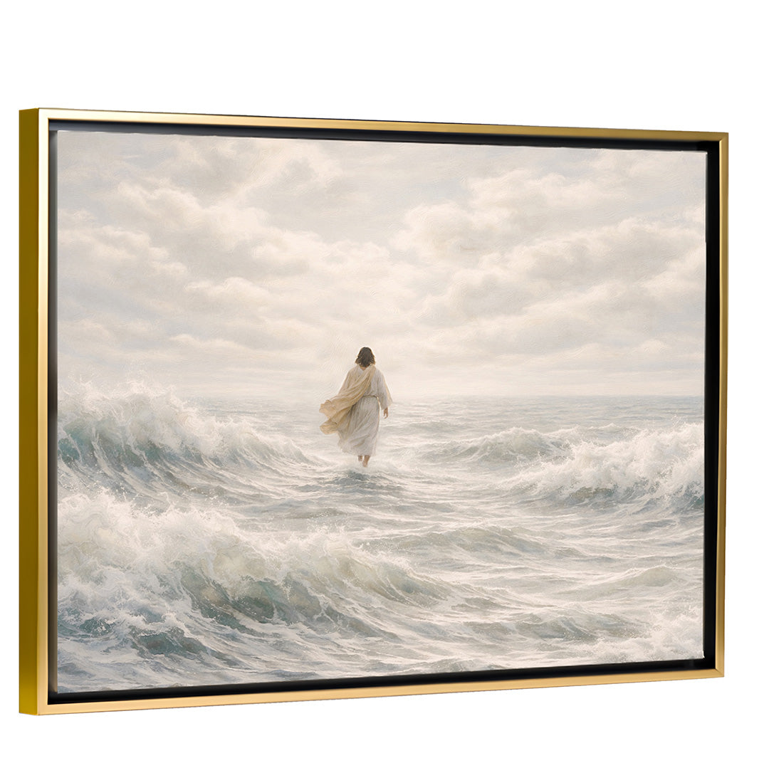 Unshaken - Gold Framed Horizontal Canvas