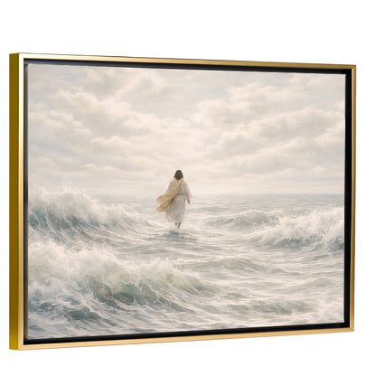 Unshaken - Gold Framed Horizontal Canvas