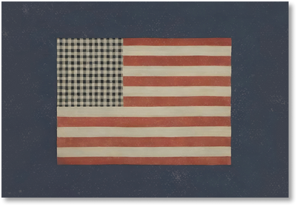 Vintage American Flag - Print