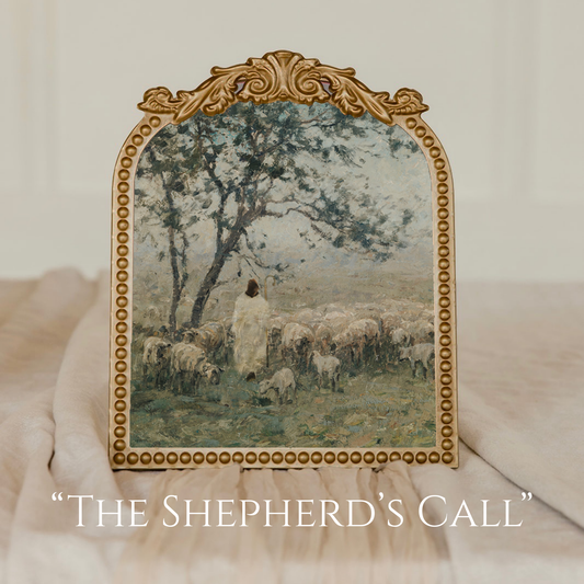 Medium Vintage Floral Gold Frame -  9.5x11