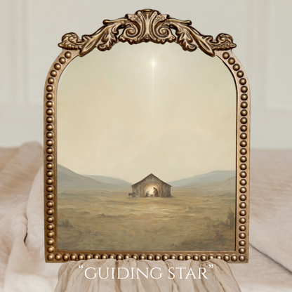 Medium Vintage Floral Gold Frame -  9.5x11