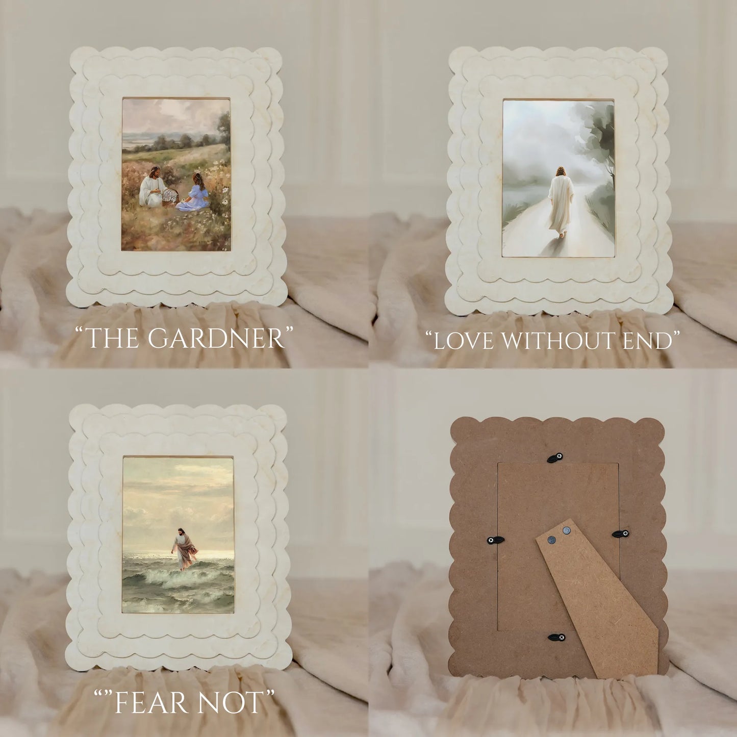 White Scalloped Frame - 5x7