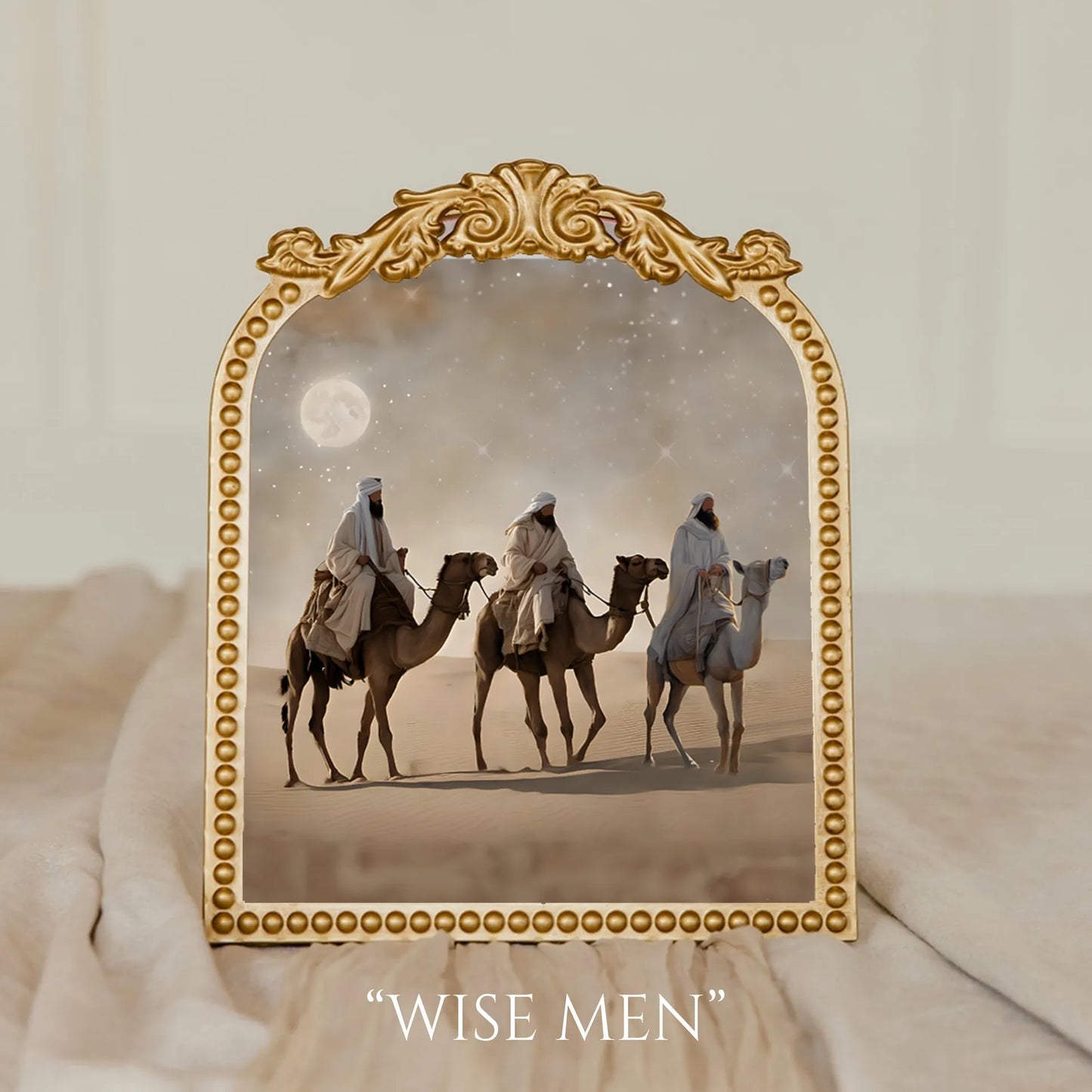 Medium Vintage Floral Gold Frame -  9.5x11