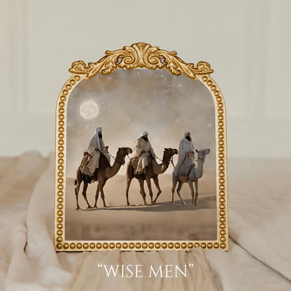 Medium Vintage Floral Gold Frame -  9.5x11