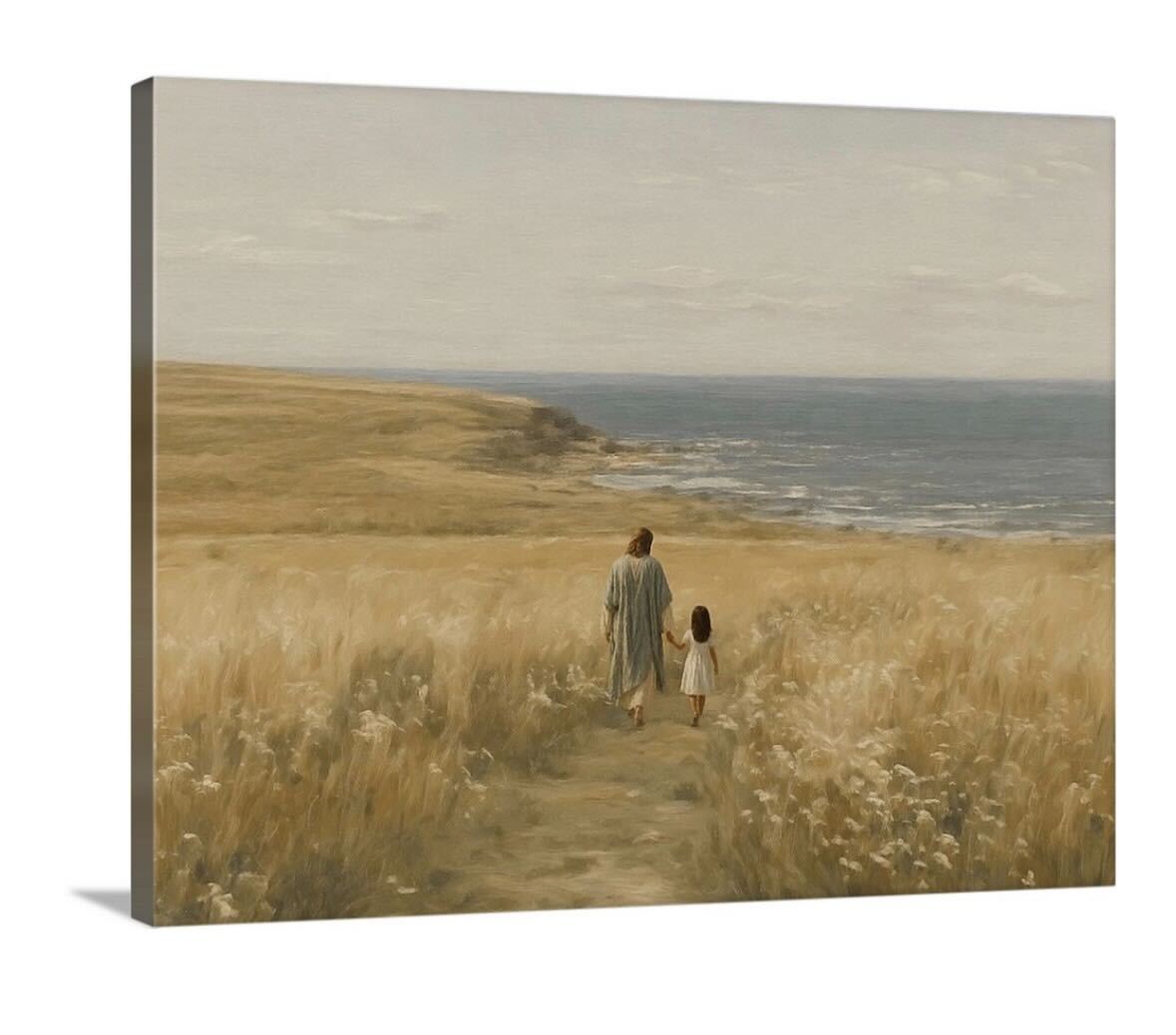 With Me Always - Black Hair Girl - Canvas