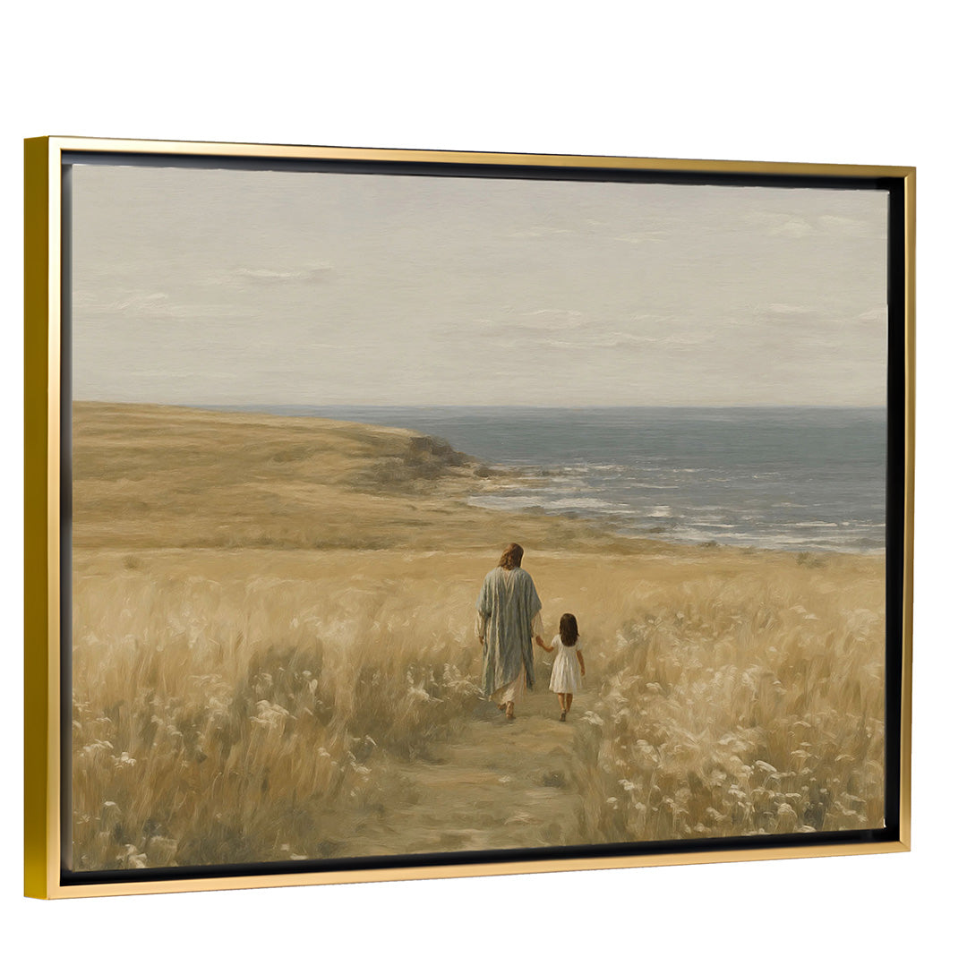 With Me Always - Black Hair Girl - Canvas