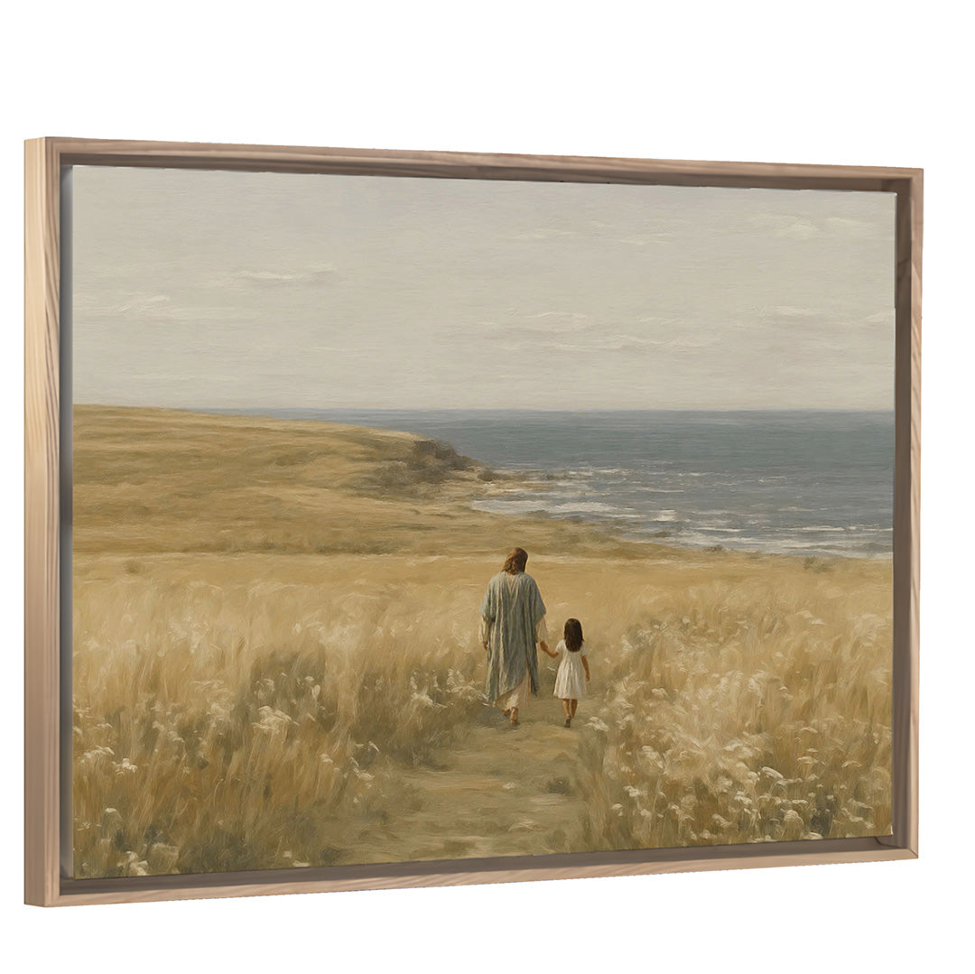 With Me Always - Black Hair Girl - Canvas