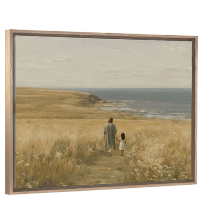With Me Always - Black Hair Girl - Canvas