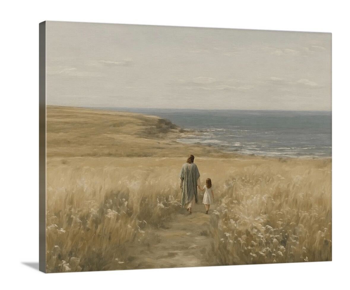With Me Always - Brunette Girl - Canvas