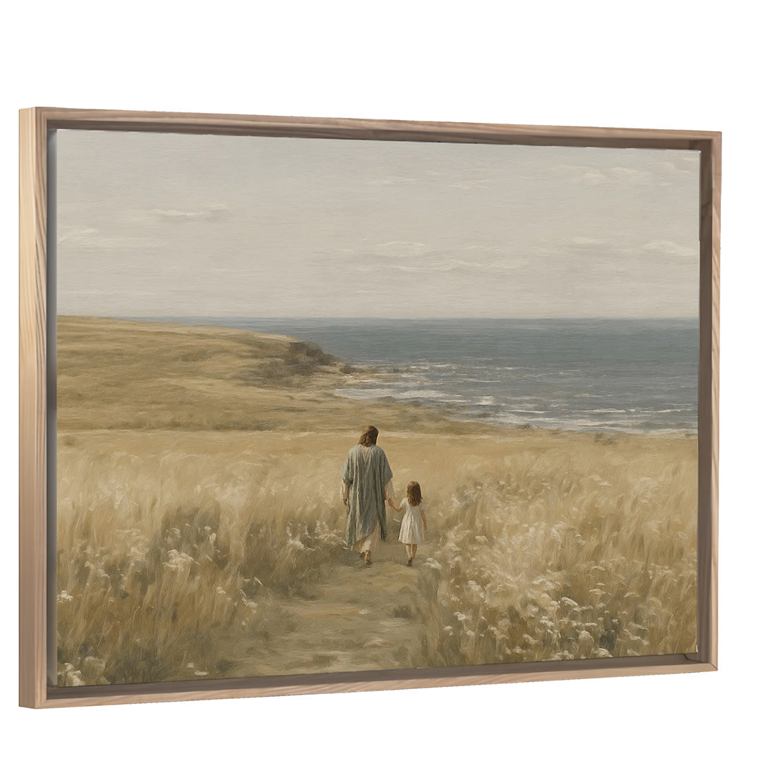 With Me Always - Brunette Girl - Canvas