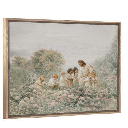 You Are Mine - Light Wood Framed Canvas