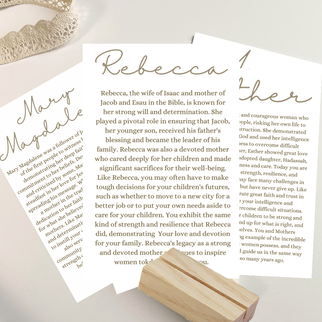 Mothers Day Card Set & Wood Block