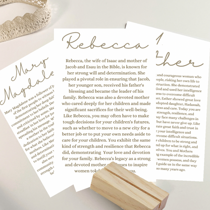 Mothers Day Card Set & Wood Block